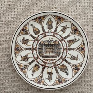 Wedgwood Shakespeare Characters All the World's a Stage Globe Theatre plate